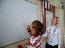 День самоуправления. В роли учителя - Котова Мария (2009, октябрь)